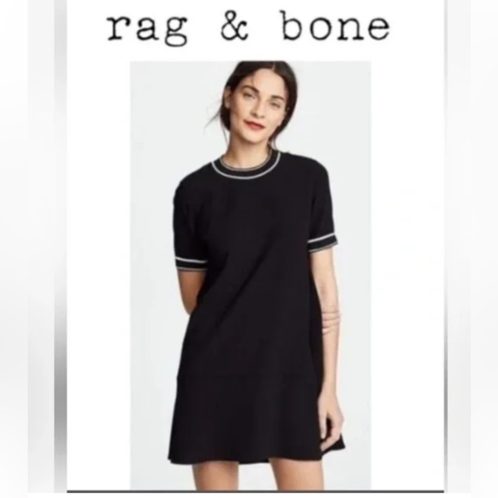 Rag & Bone Black T-Shirt Dress